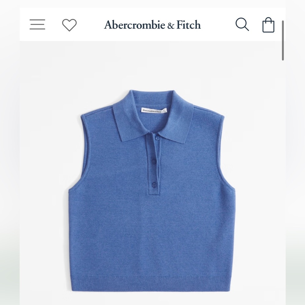 NWOT Abercrombie LuxeLoft Sleeveless Notch-Neck Top
